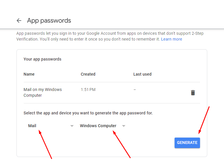 How to Generate a Gmail App Password