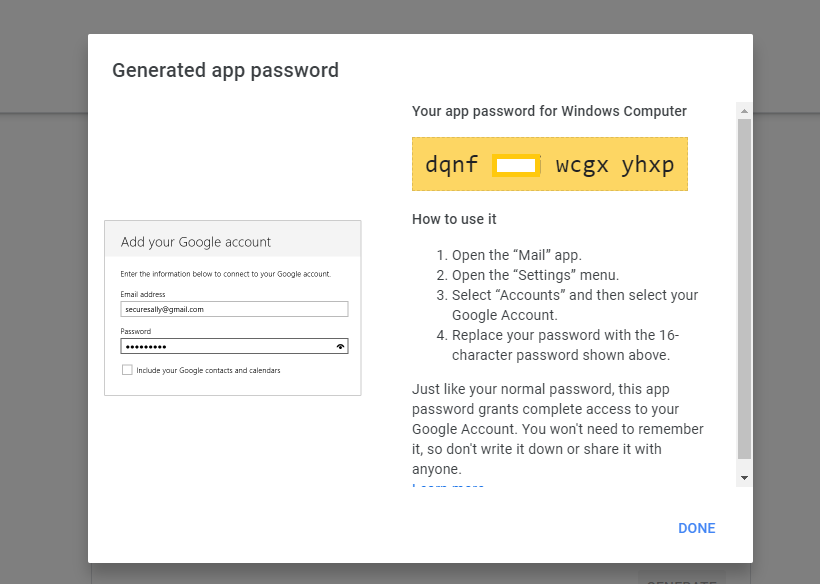 How to Generate a Gmail App Password