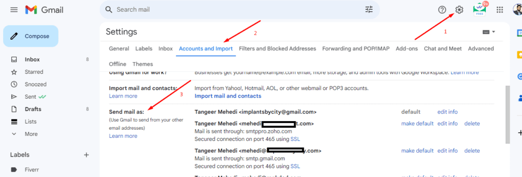 How To Use Gmail Inbox For Zoho Mail