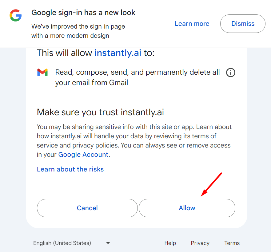 How To Connect Google Workspace To instantly.ai